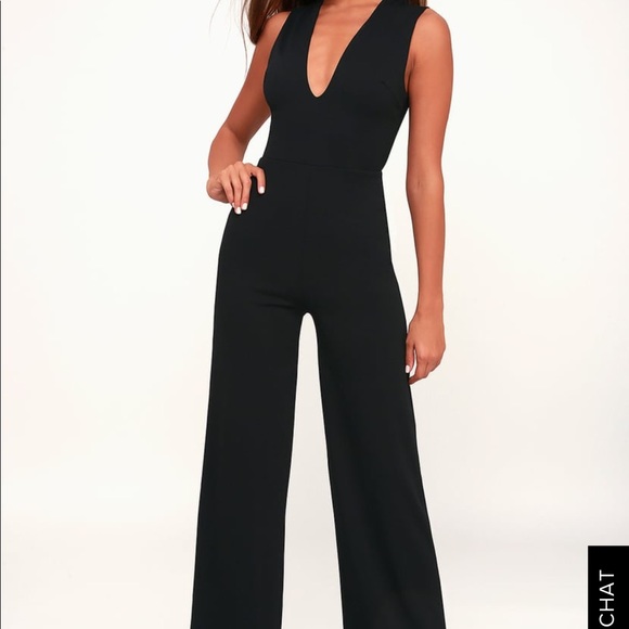 Thinking Out Loud Black Backless Jumpsuit - Picture 4 of 8